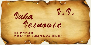 Vuka Veinović vizit kartica